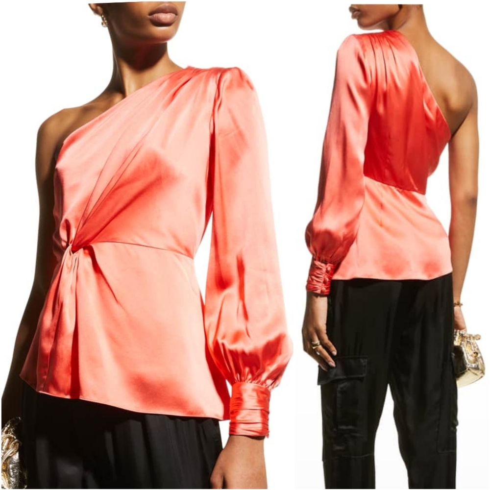 CINQ A SEPT Stace One-Shoulder Top